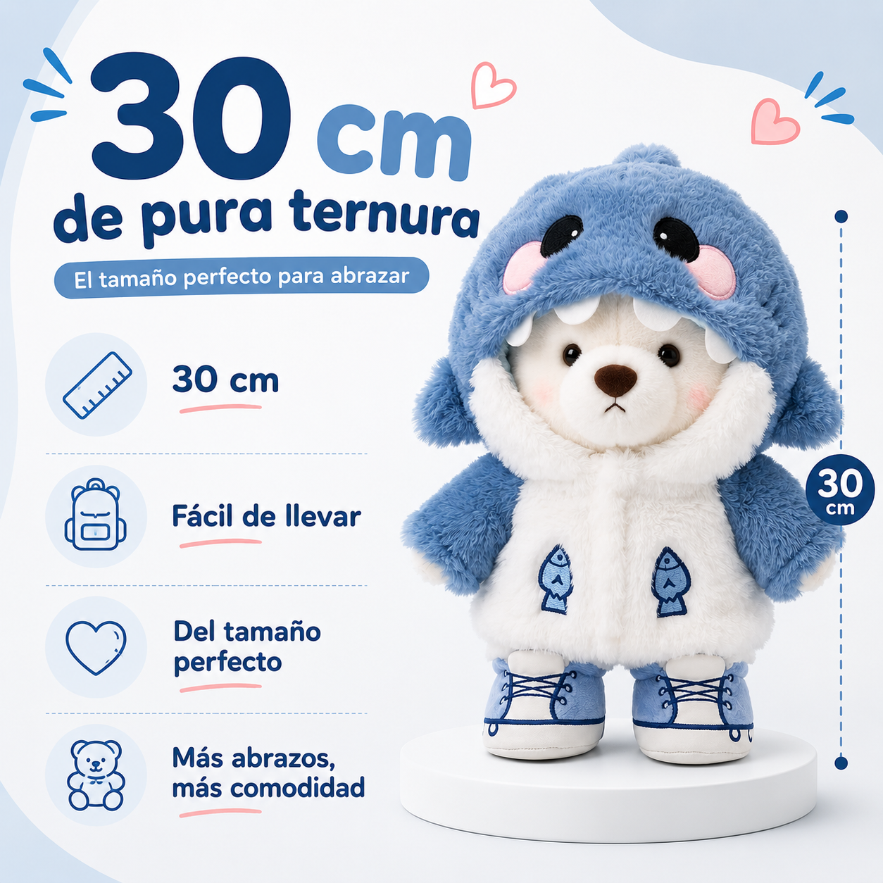 🦈 Sharky Boo™ — El Osito con Disfraz de Tiburón